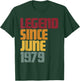 Legend Since June 1979 47th Birthday 47 Years Old - Awesome T-Shirt - T-Shirt | Forest