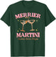 Funny Merrier with a Martini Bachelorette Merry Christmas T-Shirt - T-Shirt | Forest