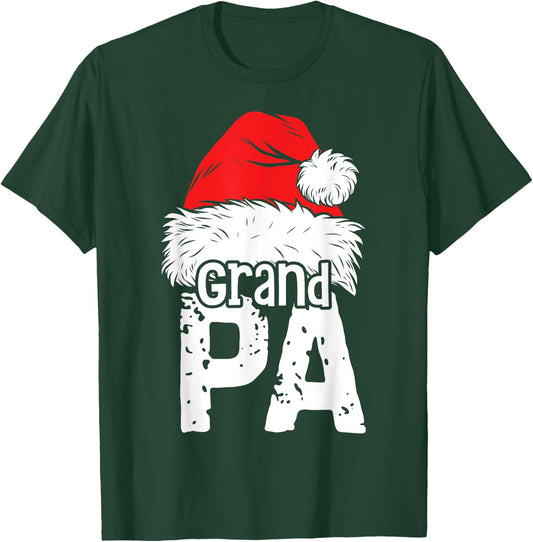 Grandpa Santa Christmas Family Matching Pyjamas Xmas Father T-Shirt - T-Shirt | Forest