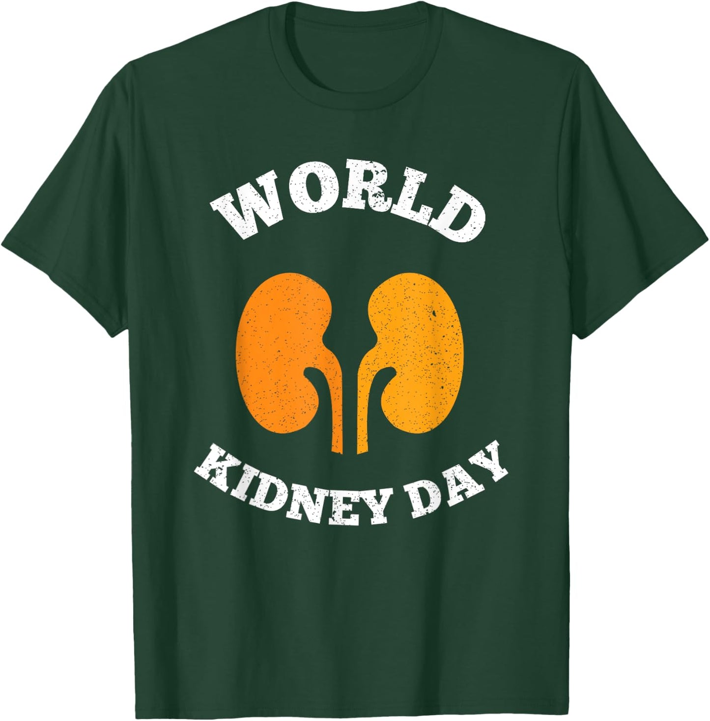 Simple World Kidney Day T Shirt Society Awareness T-Shirt - T-Shirt | Forest