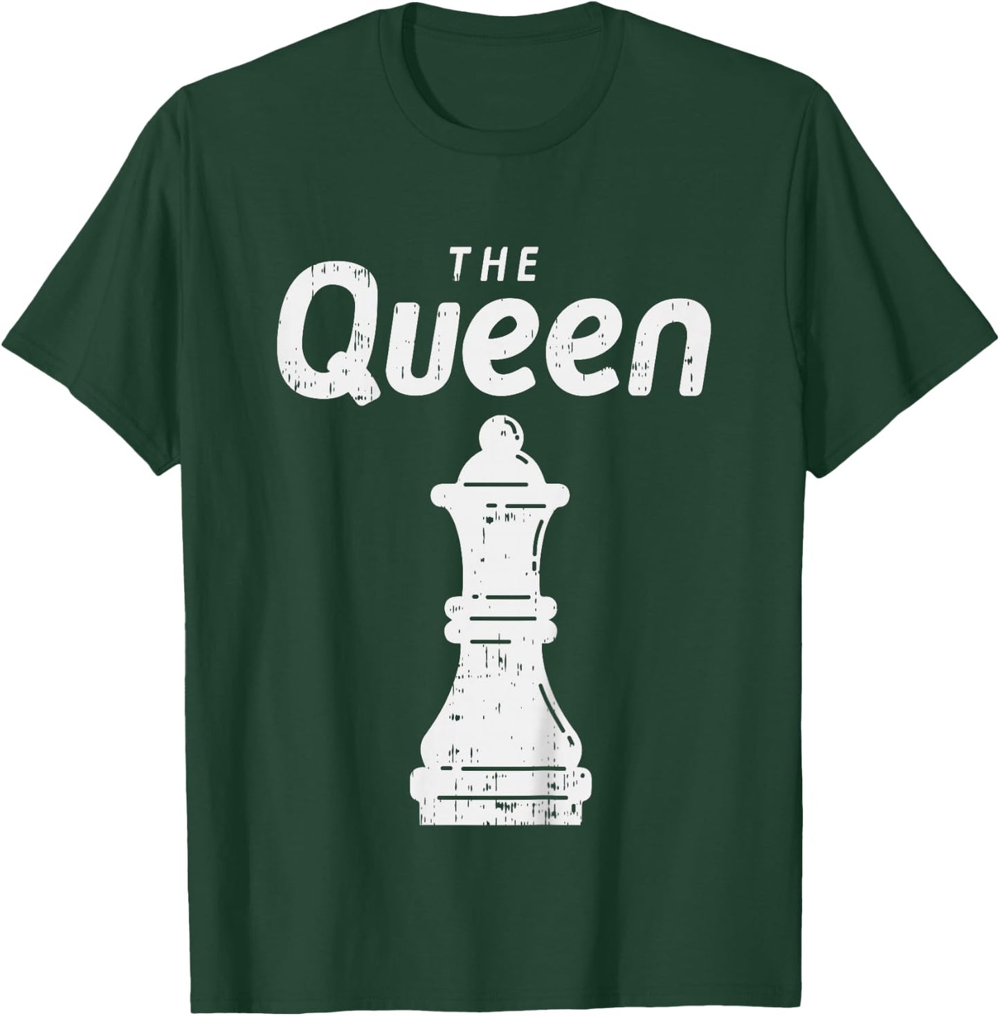 Kids Chess Piece The Queen Shirt Halloween Group Matching Costume T-Shirt - T-Shirt | Forest