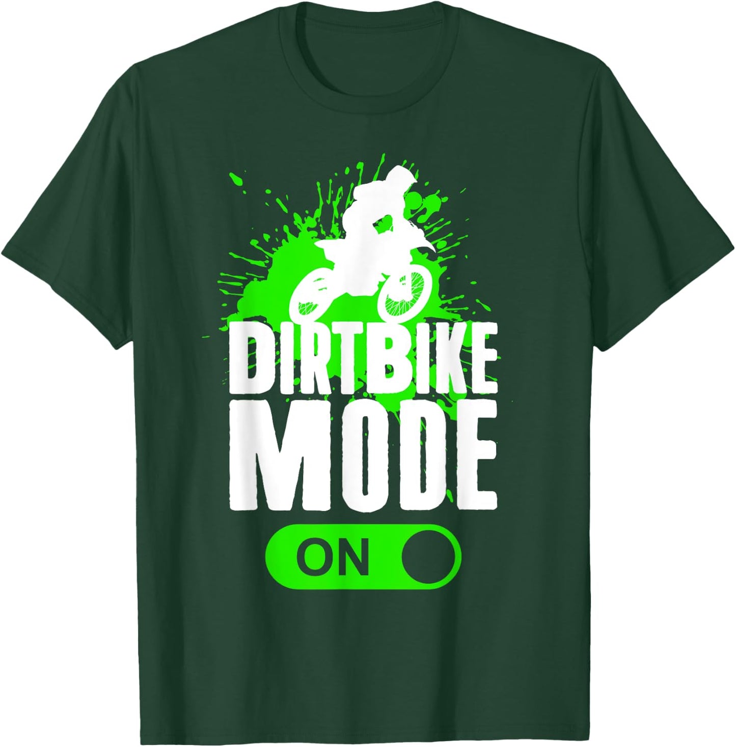 Motocross Dirt Bike Mode On Youth Supercross Racing T-Shirt - T-Shirt | Forest