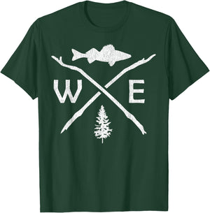 Walleye Fishing Outdoor Fisherman T-Shirt - T-Shirt | Forest