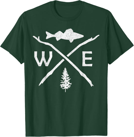 Walleye Fishing Outdoor Fisherman T-Shirt - T-Shirt | Forest