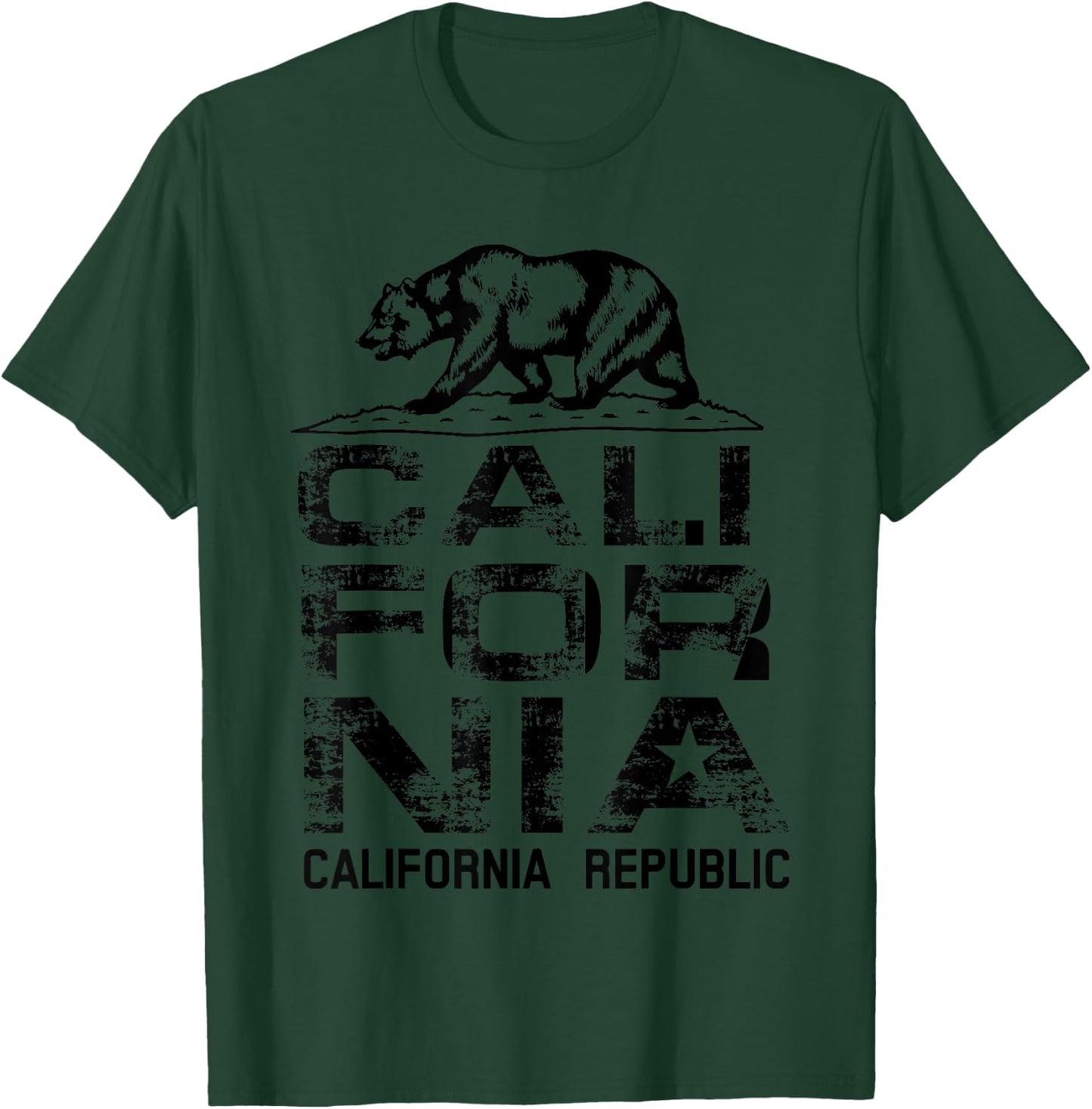 California Republic Shirt | Cute North Cali Lovers Gift T-Shirt - T-Shirt | Forest