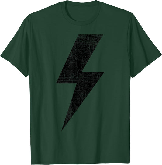 Bolt Lightning Black Design Team T-Shirt - T-Shirt | Forest