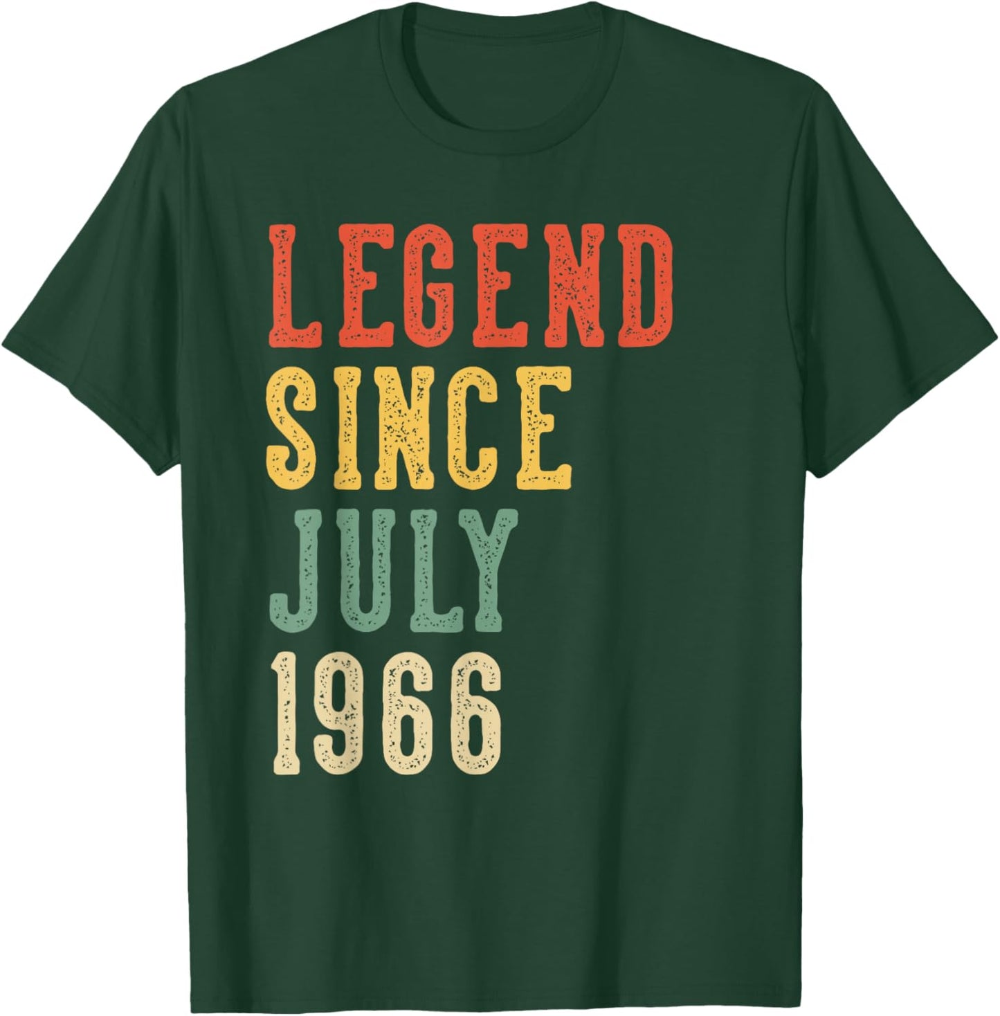 Legend Since July 60th Birthday 1966 Men Women 60 Year Old T-Shirt - T-Shirt | Forest
