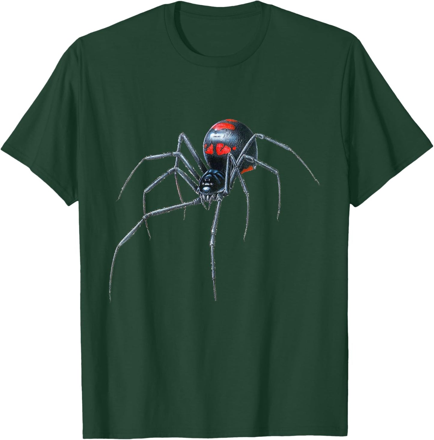 Scary looking Redback spider for Halloween! T-Shirt - T-Shirt | Forest