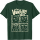 Adult Swim Venture Bros. Adult Men's Black Cartoon Themed Cartoon Patterned Classic Style with & Short Sleeves - Small T-Shirt - T-Shirt | Forest