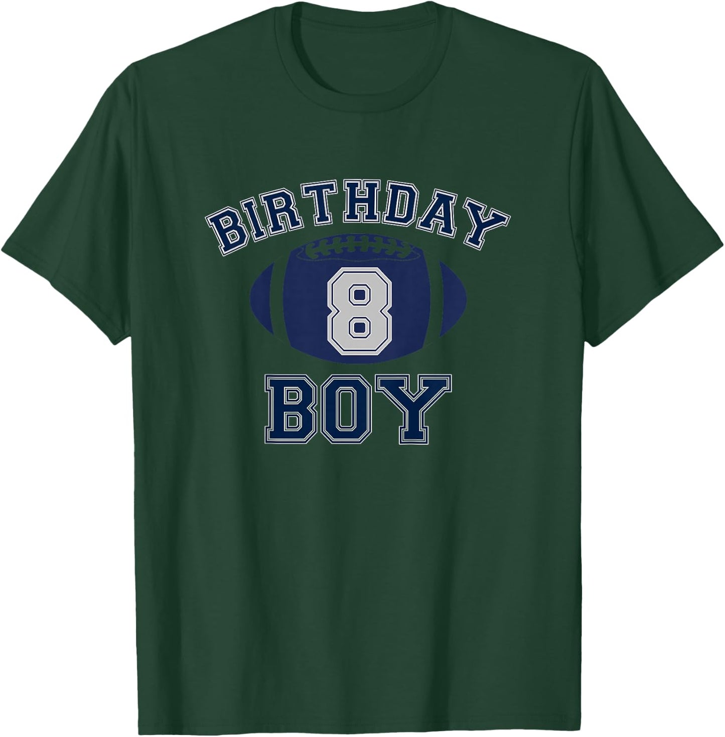 Kids 8 Year Old Cowboy Birthday Dallas Fan Shirt T-Shirt - T-Shirt | Forest