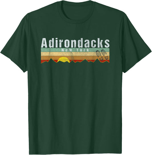 Vintage Adirondacks Hiking Gift T-Shirt - T-Shirt | Forest