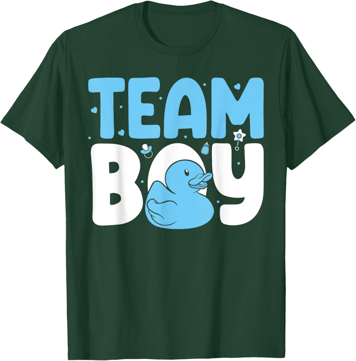 Team Boy Baby Announcement Pregnancy Duck Gender Reveal T-Shirt - T-Shirt | Forest