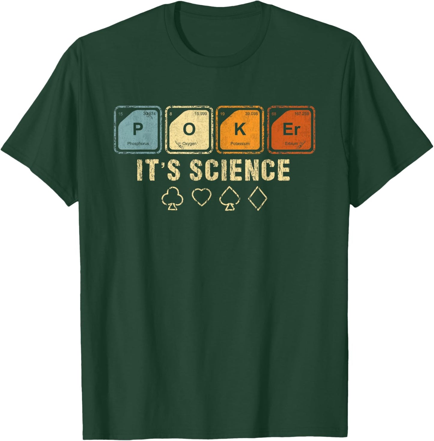 Texas HoldEm Poker It's Science Funny Poker Player T-Shirt - T-Shirt | Forest
