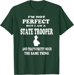 State Trooper Policeman Law Officer T Shirt Gift T-Shirt - T-Shirt | Forest
