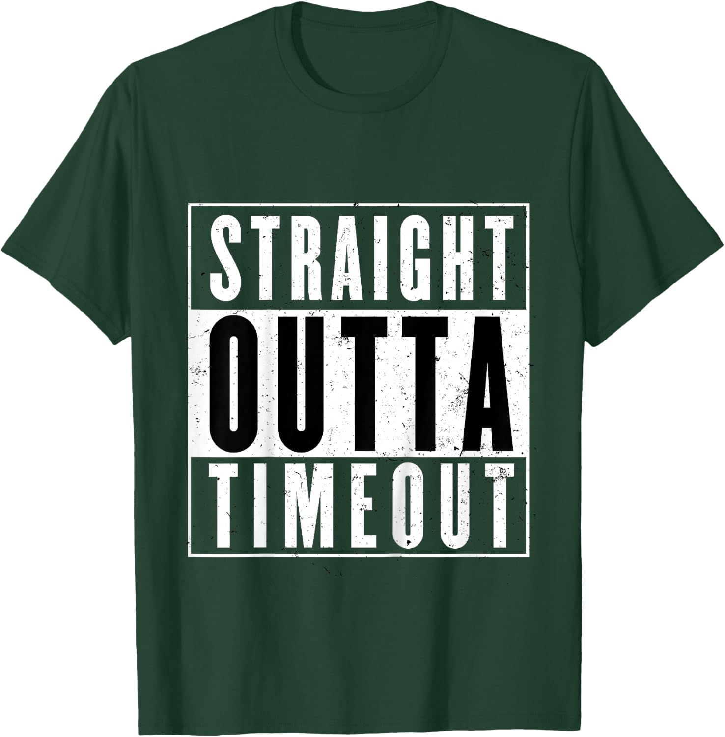 Kids Straight Outta Timeout Toddler Childs Youth T Shirt T-Shirt - T-Shirt | Forest