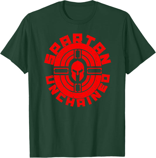 Spartan Unchained Bodybuilding Warrior Race Gym T-Shirt - T-Shirt | Forest