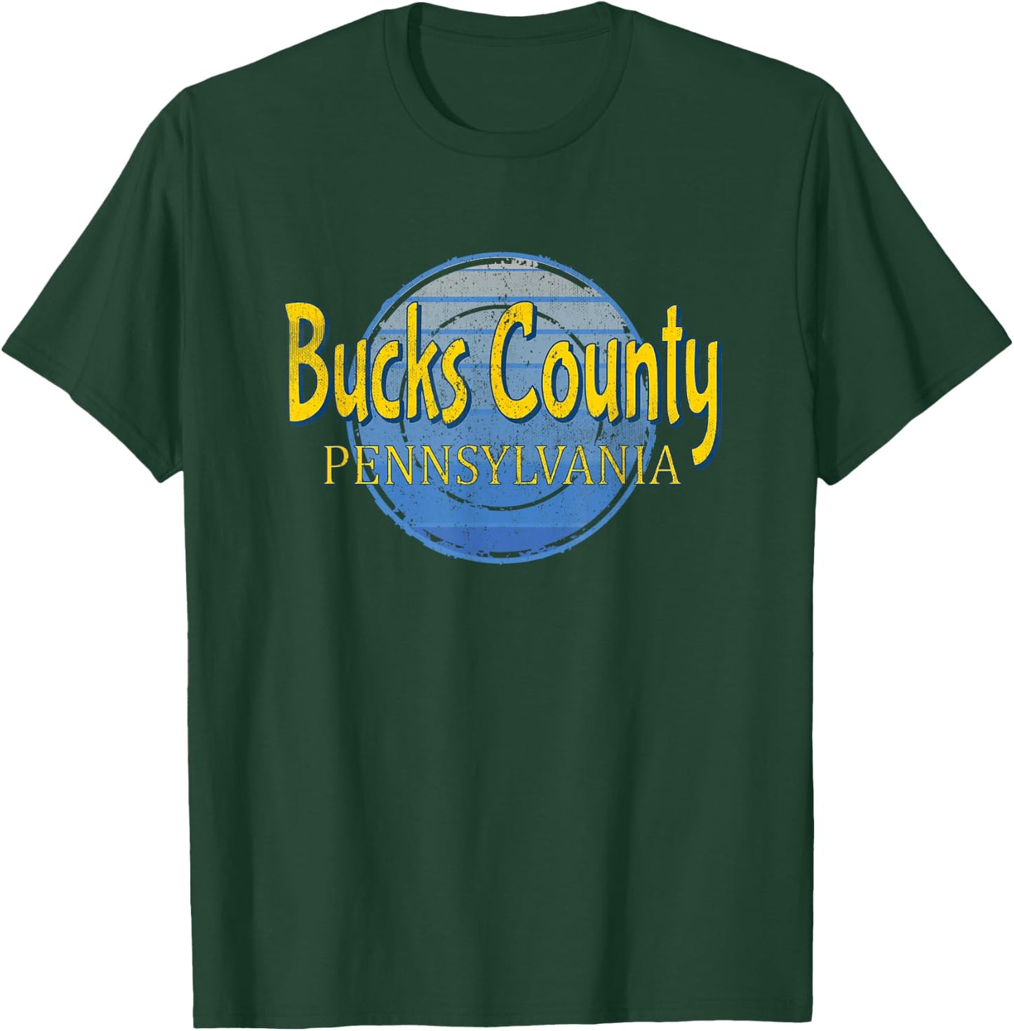 Bucks County PA Pennsylvania Vintage Style T-Shirt - T-Shirt | Forest