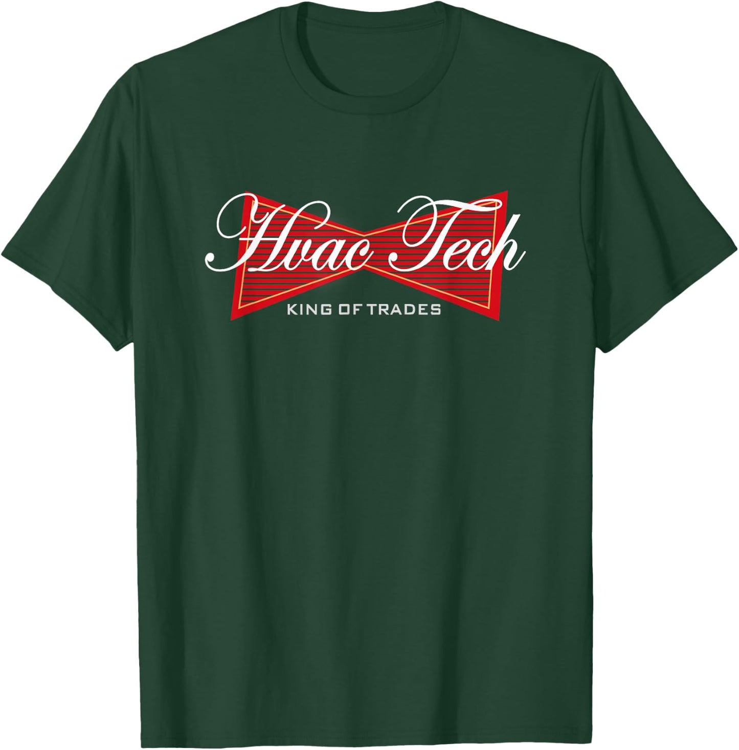Funny HVAC Technicians Gift Tech Heating Shi T-Shirt - T-Shirt | Forest