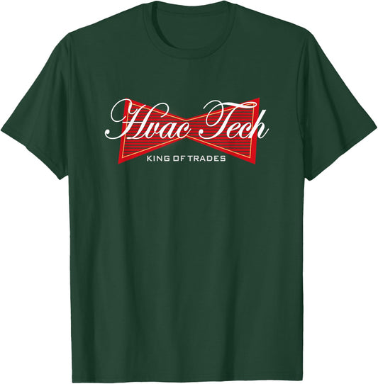 Funny HVAC Technicians Gift Tech Heating Shi T-Shirt - T-Shirt | Forest