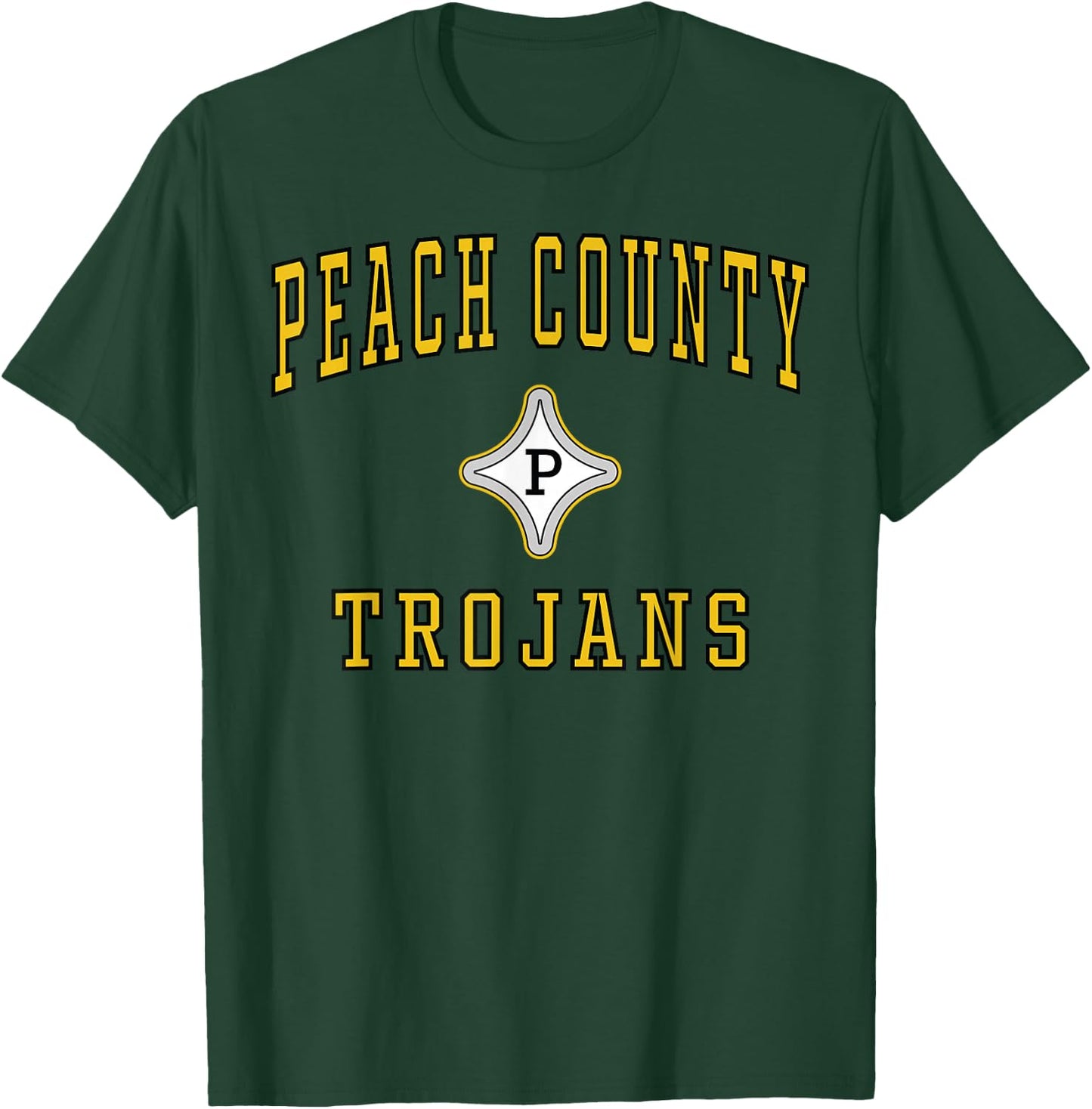 Peach County High School Trojans C1 T-Shirt - T-Shirt | Forest