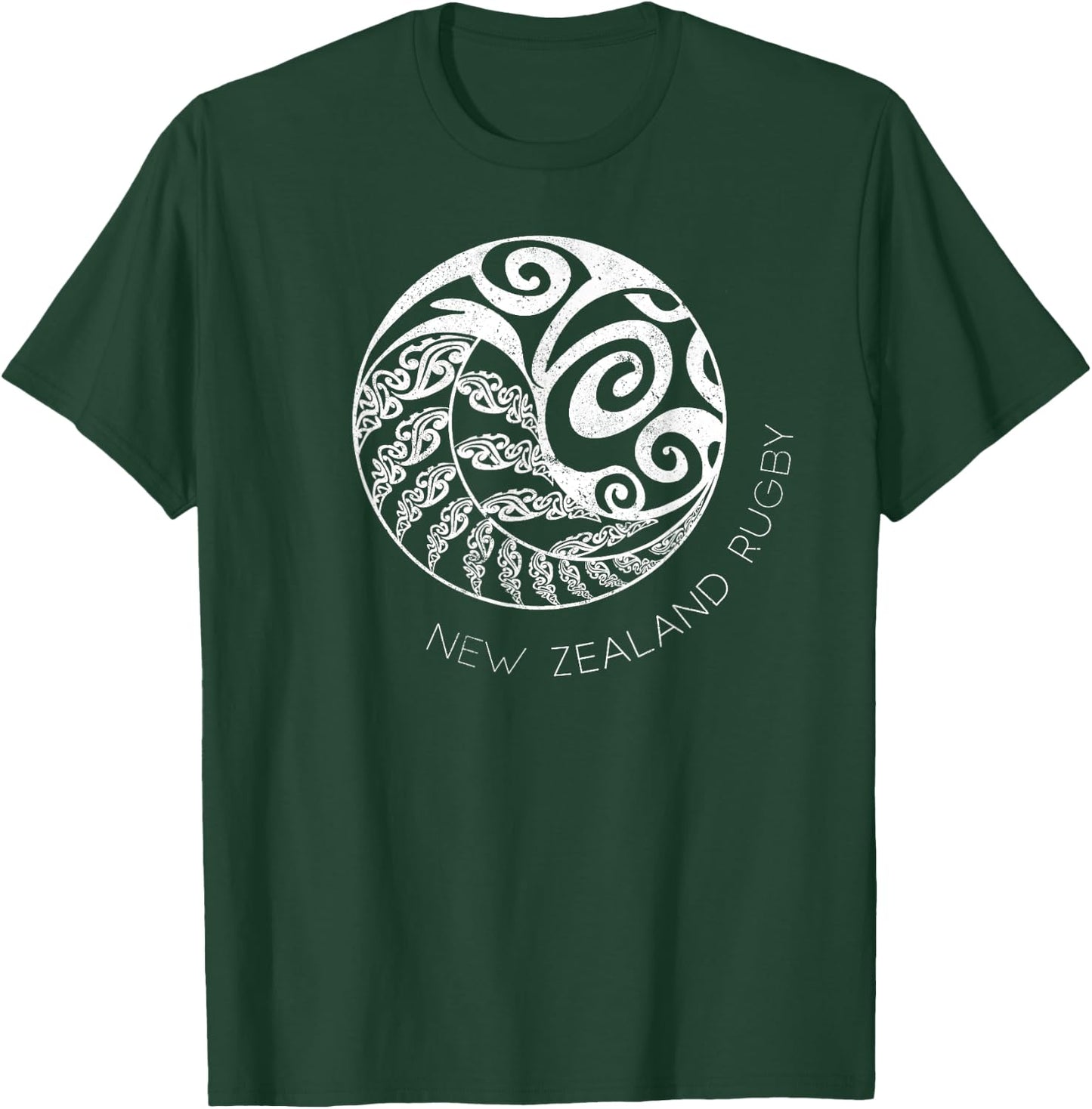 New Zealand Rugby Maori Inspired Kiwi & Silver Fern+ T-Shirt - T-Shirt | Forest