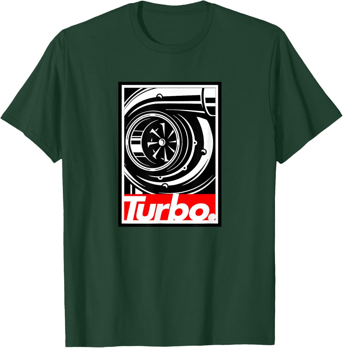 Turbo Design, for Boost Lovers, car Racing & Drifting T-Shirt - T-Shirt | Forest