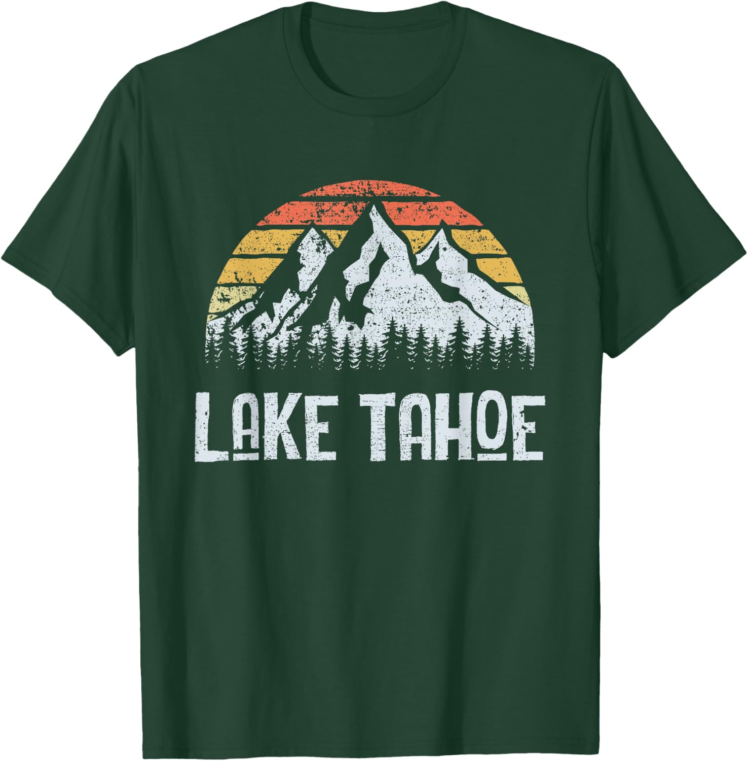 Vintage Retro Lake Tahoe T-Shirt - T-Shirt | Forest