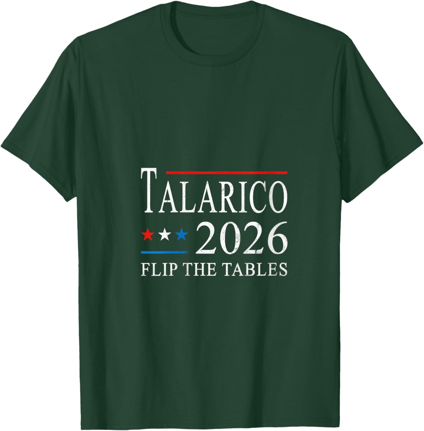 Women's James Talarico 2026 Texas Senate Flip The Tables Men Women V-Neck T-Shirt - T-Shirt | Forest