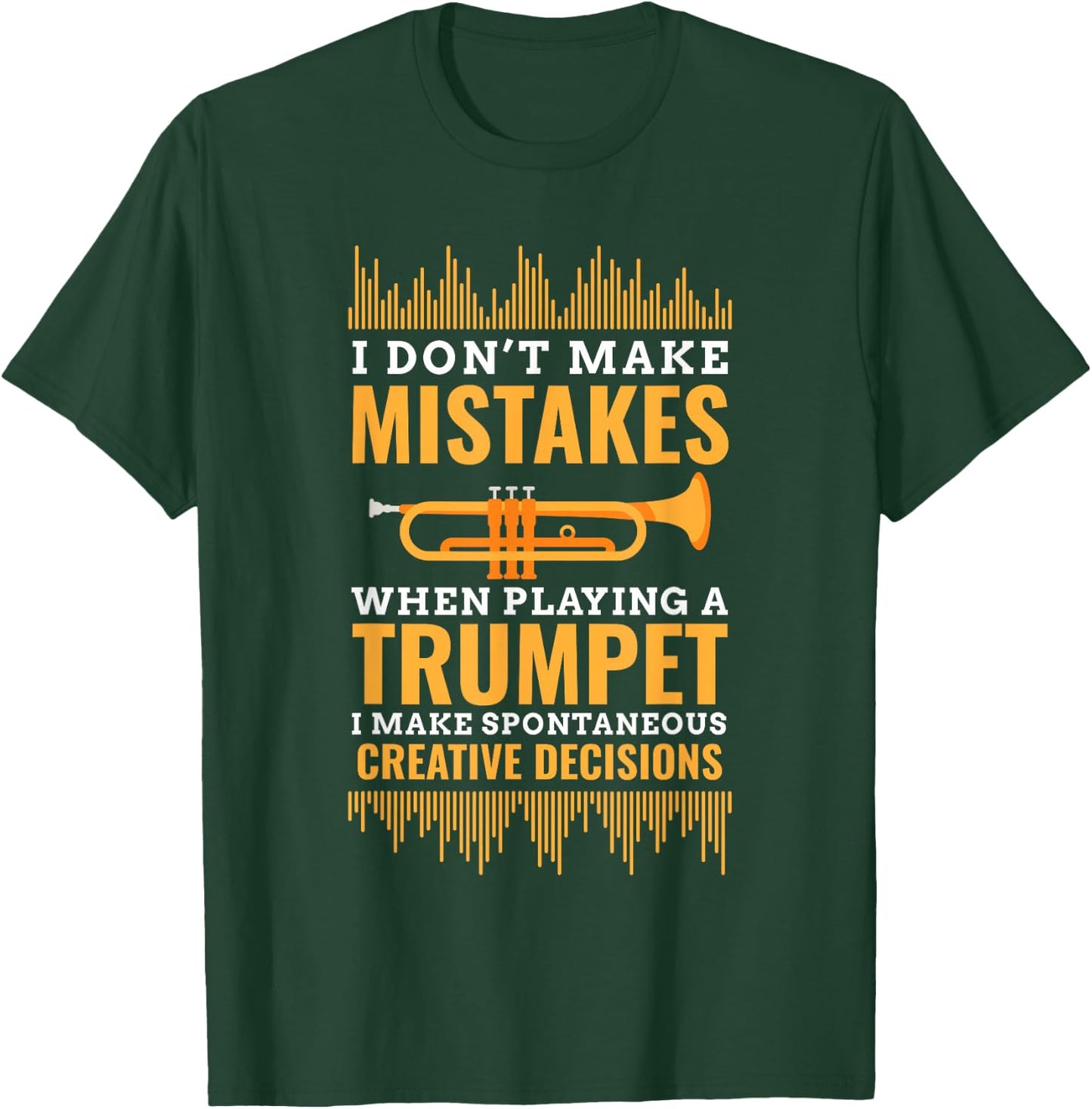 Trumpet Funny Musician Band Player Trumpeter Gift T-Shirt - T-Shirt | Forest
