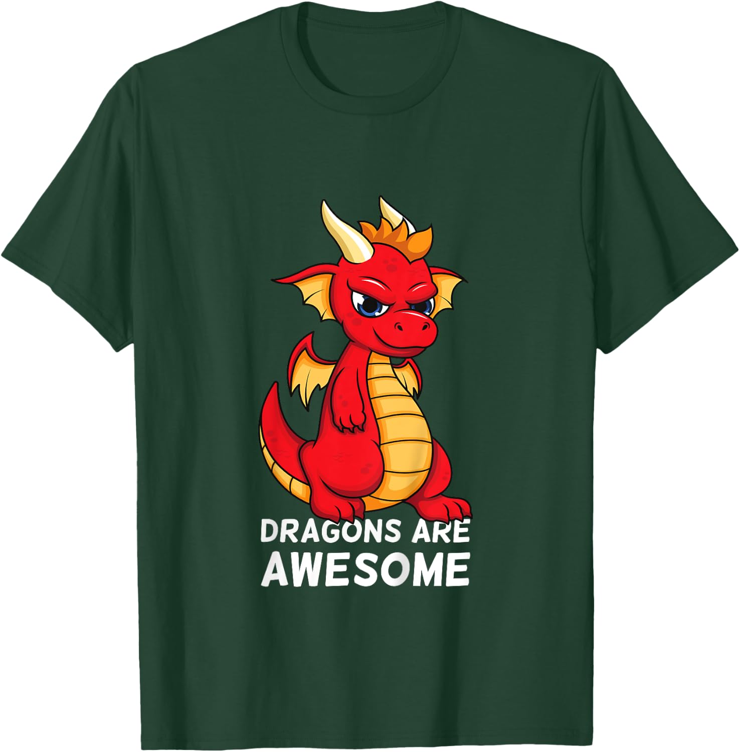 Dragons Are Awesome Cute Red Dragon For Boys And Girls T-Shirt - T-Shirt | Forest