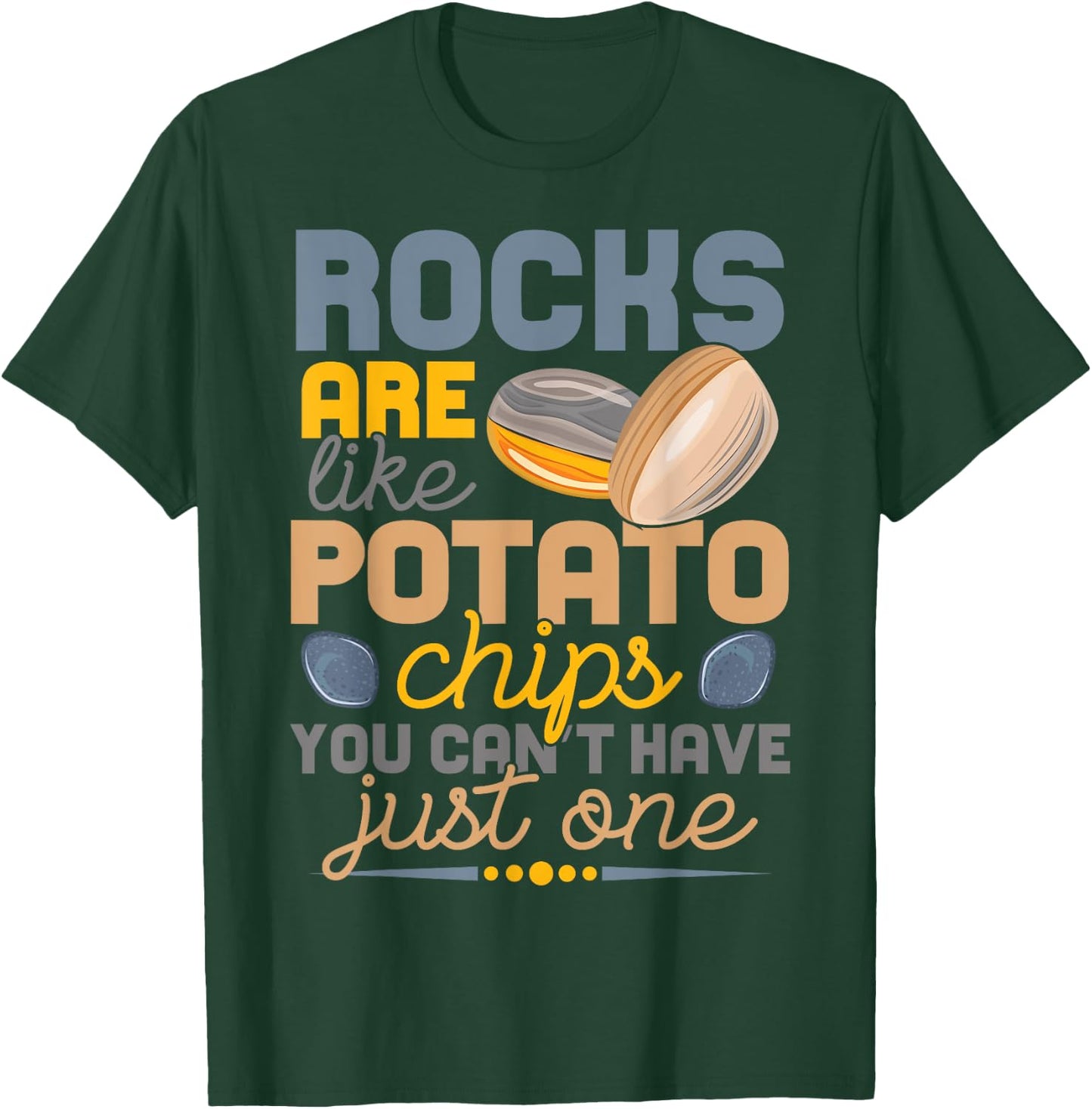 Lapidary Humor Geology Rock Collecting, Geologist Geographer T-Shirt - T-Shirt | Forest