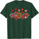 Valentines Day Leopard Plaid Autism Puzzle Women Girls Kids T-Shirt - T-Shirt | Forest