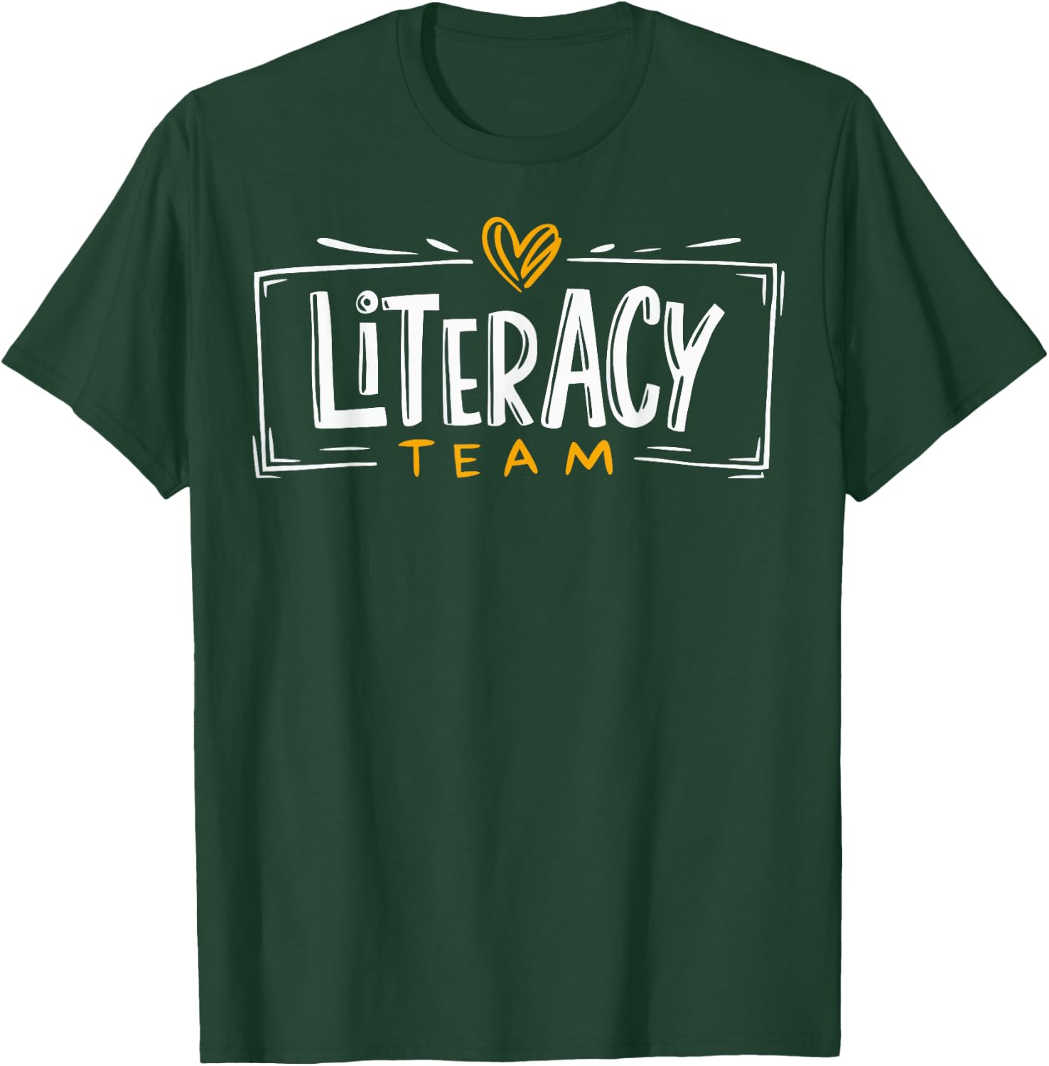 Literacy Team Teacher T-Shirt - T-Shirt | Forest