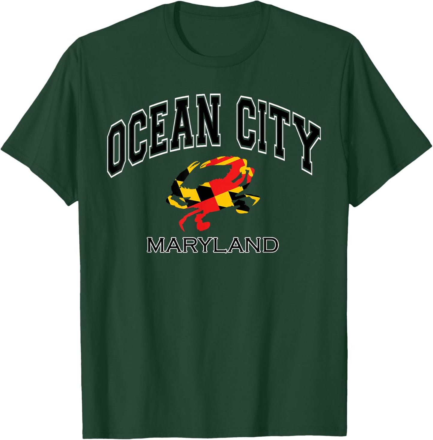 Ocean City Maryland Crab Shirt T-Shirt - T-Shirt | Forest