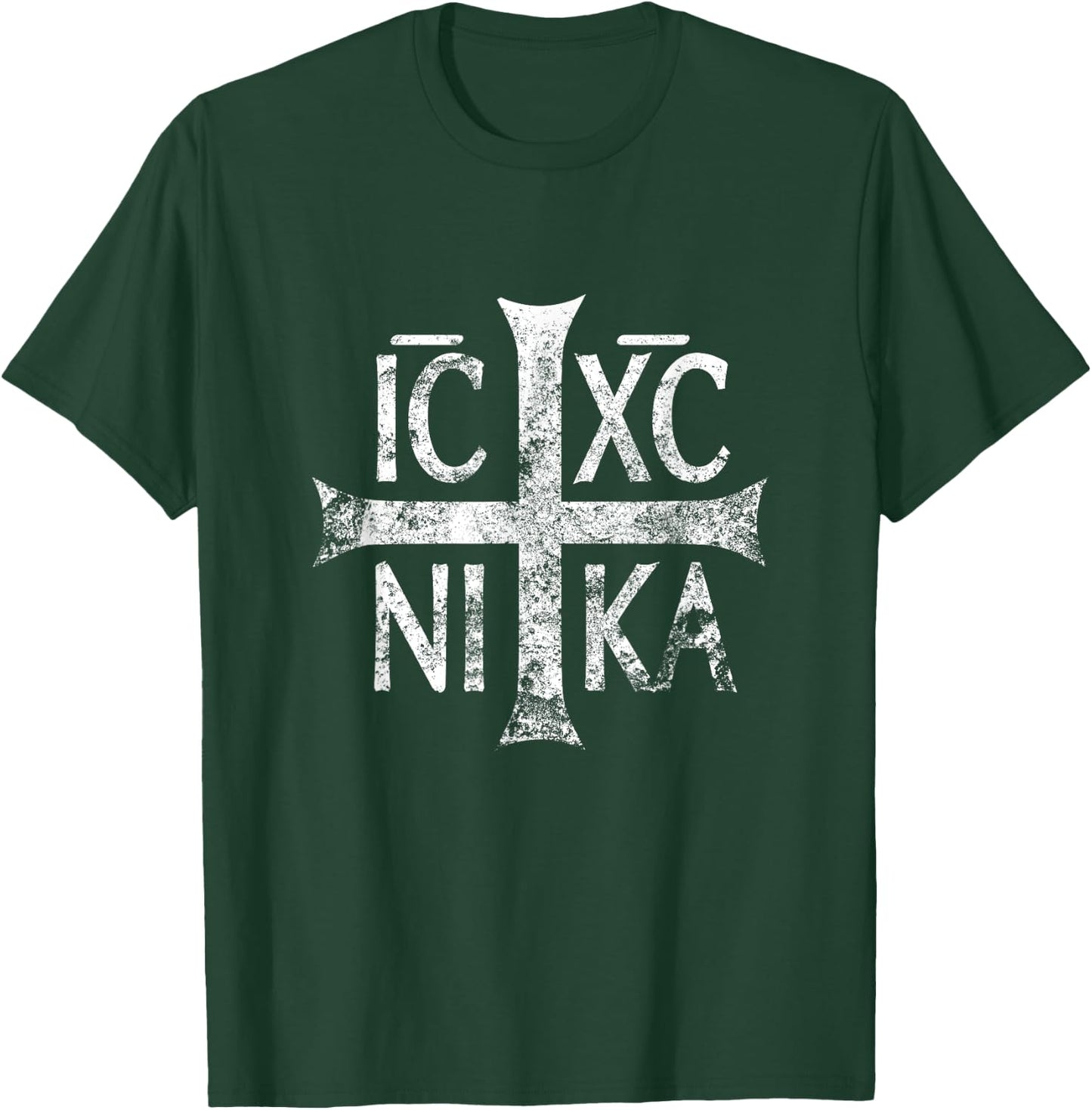 IC XC NIKA Cross Eastern Christian Greek Shirt T-Shirt - T-Shirt | Forest