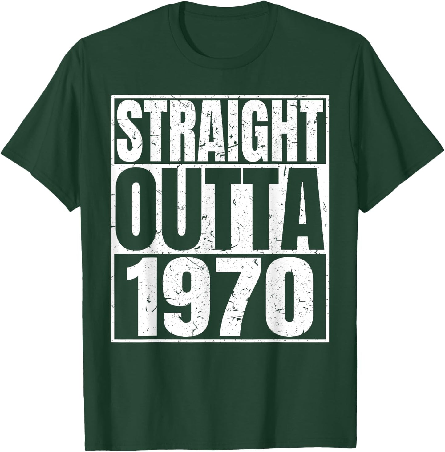 Straight Outta 1970 Retro Birthday Idea Born In 1970 Vintage T-Shirt - T-Shirt | Forest