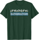 Philadelphia Pennsylvania Retro Vintage Weathered T-Shirt - T-Shirt | Forest