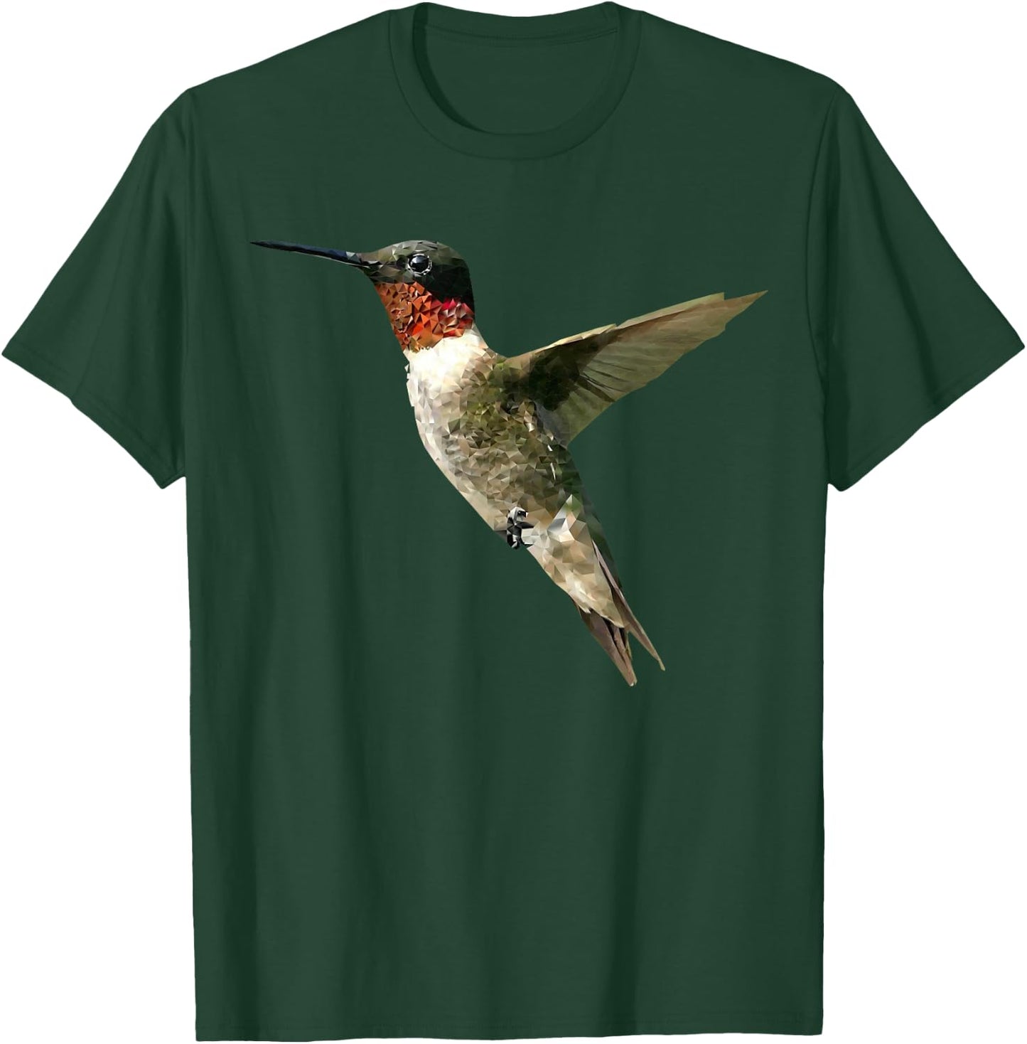 Birds Of A Feather Fly On Little Hummingbird , Adult, -Adults, Short Sleeve, , Grey, Small T-Shirt - T-Shirt | Forest