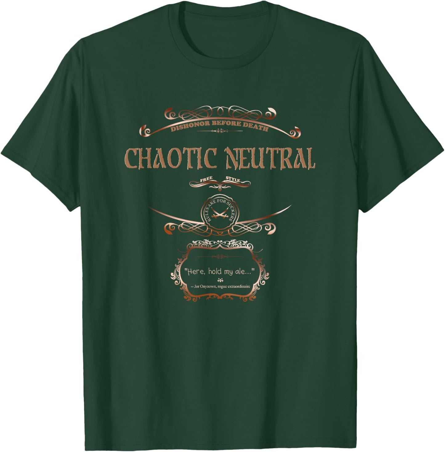 Chaotic Neutral Alignment Gamer Geek RPG T-Shirt - T-Shirt | Forest