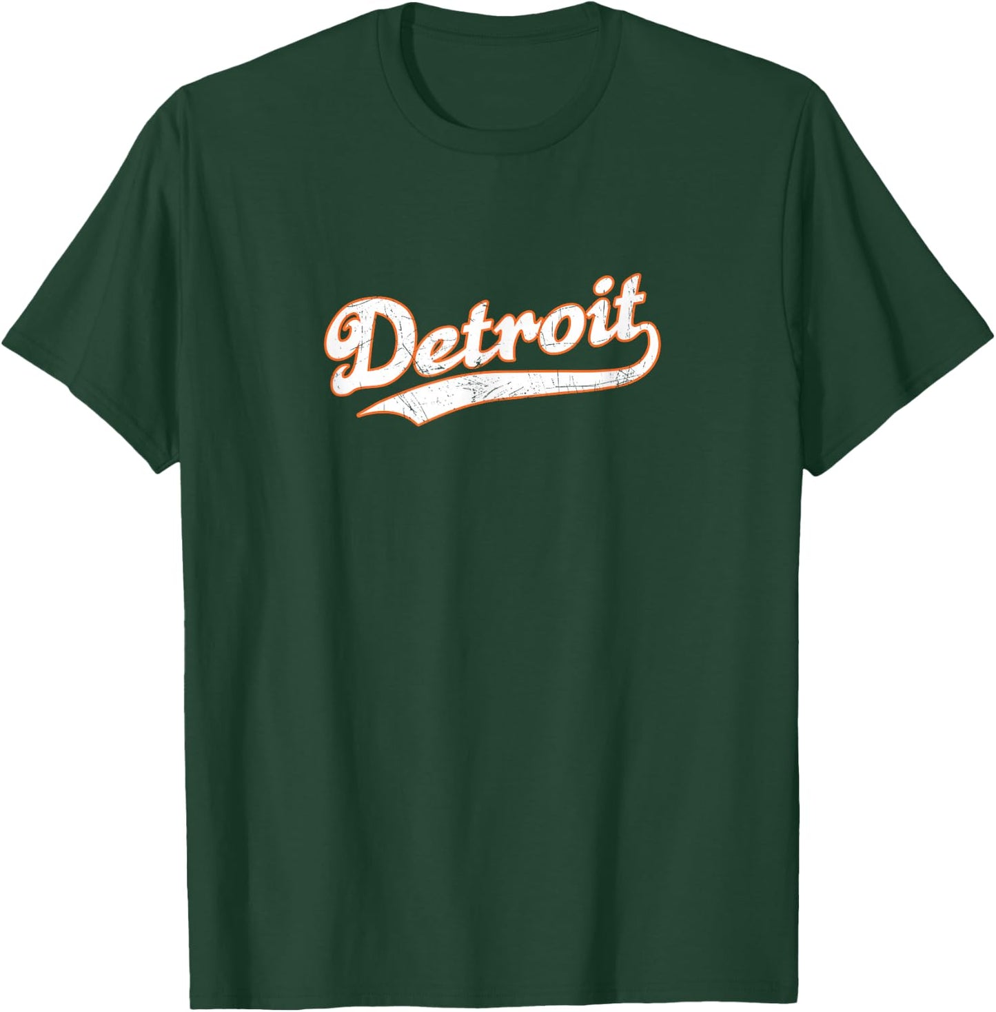 Detroit | Vintage Look, Michigan Pride T-Shirt - T-Shirt | Forest