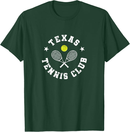 Texas Tennis Club Retro Emblem T-Shirt - T-Shirt | Forest