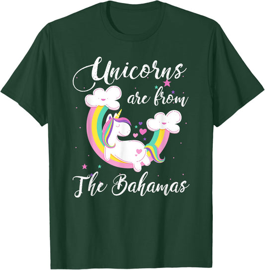 Unicorns Are From The Bahamas / Magical Unicorn Gift T-Shirt - T-Shirt | Forest