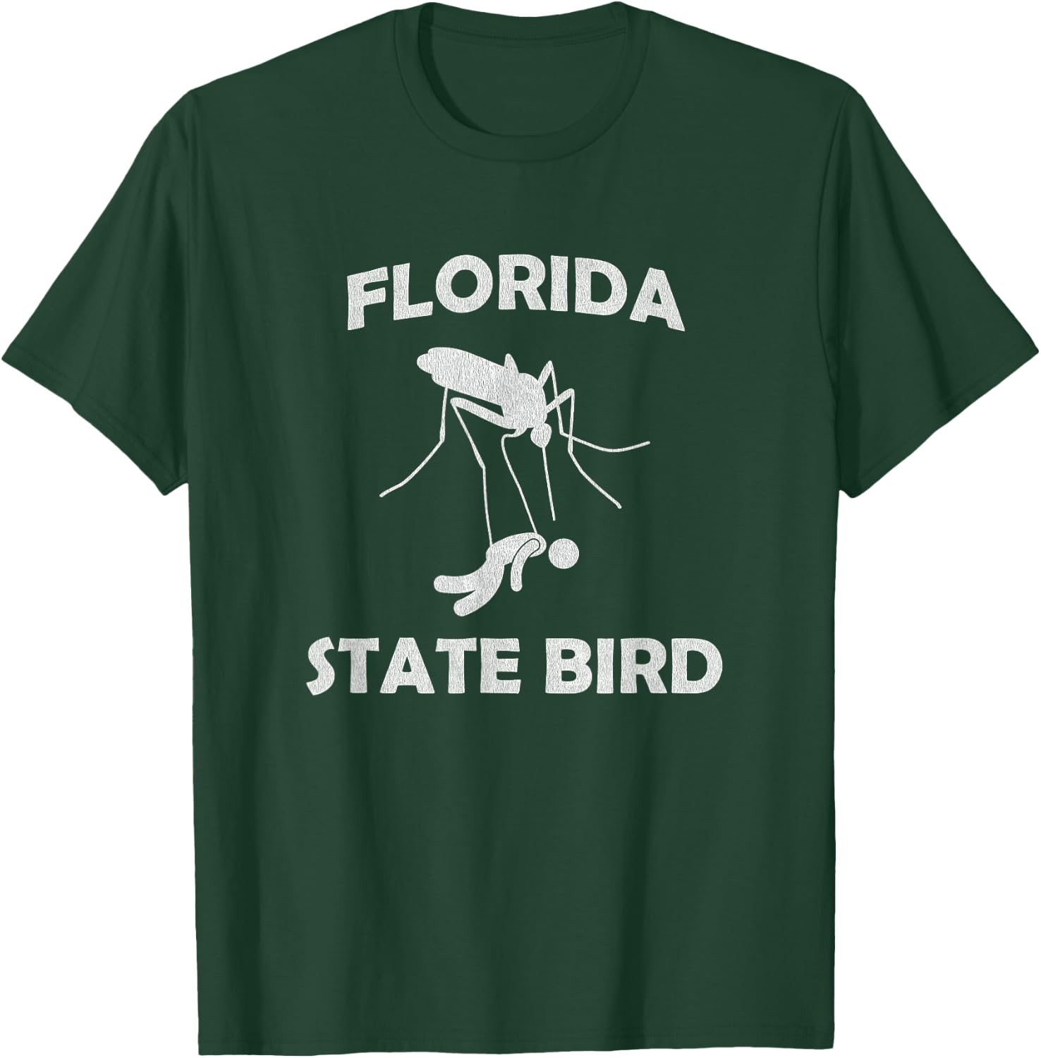 Florida Mosquito State Bird Funny Outdoors Camping T-Shirt - T-Shirt | Forest