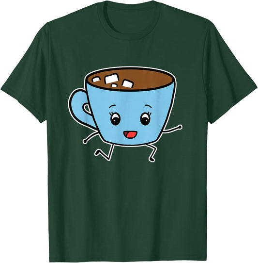Hot Chocolate Running Hot Cocoa Costume T-Shirt - T-Shirt | Forest