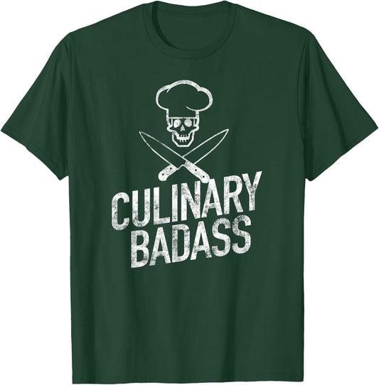 Culinary Badass Funny Cook Chef Humor T-Shirt - T-Shirt | Forest
