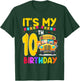 It's My 10th Birthday School Bus Theme 10 Year Old Birthday T-Shirt - T-Shirt | Forest