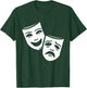 Comedy And Tragedy Greek Theater Masks T-Shirt - T-Shirt | Forest