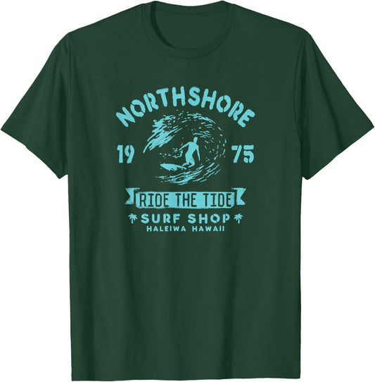 North Shore 1975 Surf Logo T-Shirt - T-Shirt | Forest