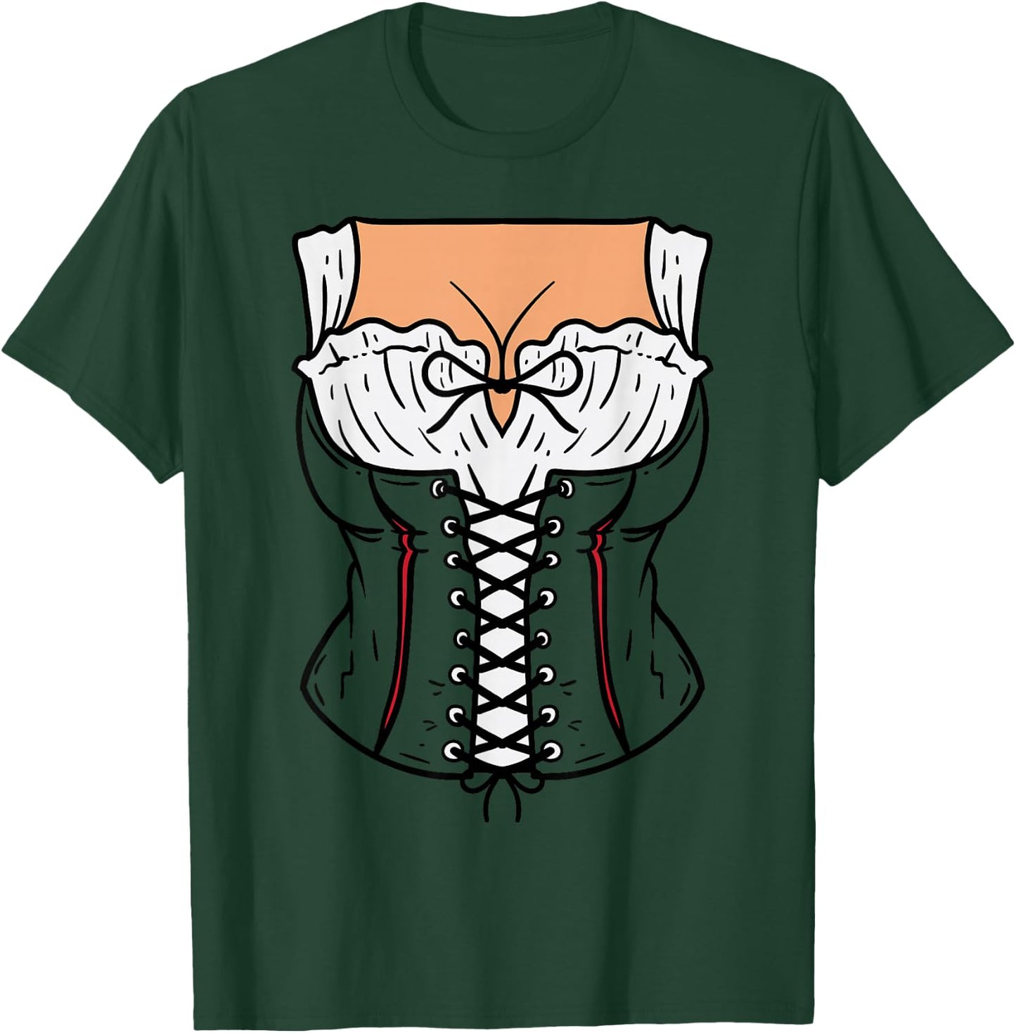 Dirndl Dress Costume DIY Easy Lazy Halloween Oktoberfest T-Shirt - T-Shirt | Forest