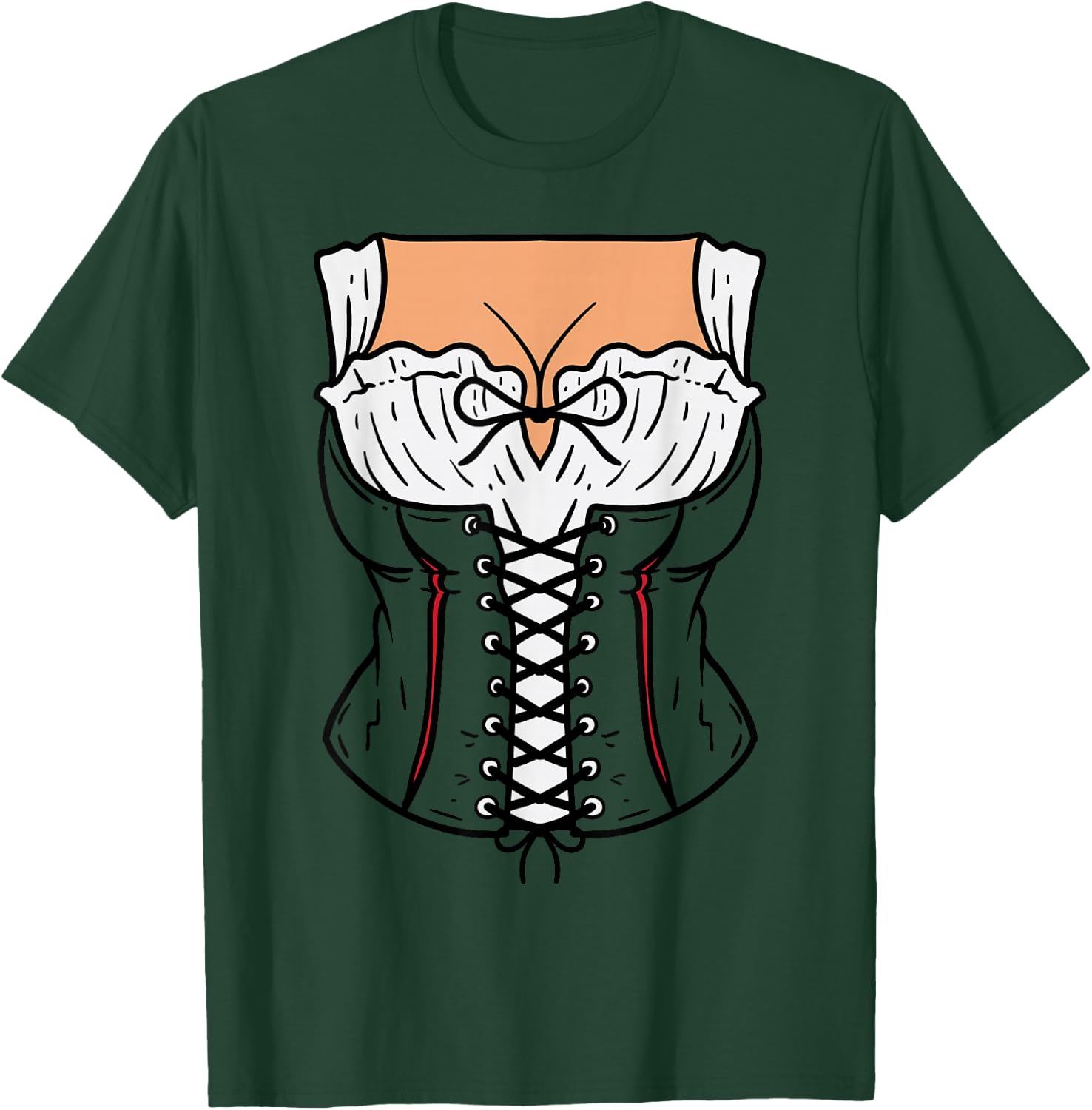 Dirndl Dress Costume DIY Easy Lazy Halloween Oktoberfest T-Shirt - T-Shirt | Forest